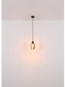 Globo 15627 - Luster na lanku RYAN 1xE27/40W/230V pr. 13,5 cm čierna