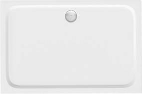 Rea Belmond, akrylová sprchová vanička 100x80x5 cm, biela lesklá, REA-K4372