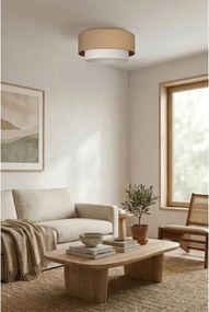 Brilagi - LED stropné svietidlo BOHO ECO 1xE27/10W/230V pr. 40 cm béžová/krémová