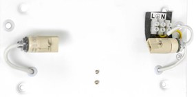 Moderná nástenná lampa biela - Otan