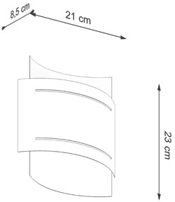 Nástenné svietidlo Hestia, 1x čierne kovové tienidlo