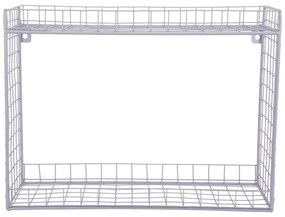 Fialová poschodová oceľová polica 40 cm Reja – PT LIVING