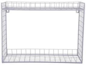 Fialová poschodová oceľová polica 40 cm Reja – PT LIVING