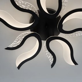 Brilagi - LED Stmievateľný prisadený luster TWIST LED/65W/230V 3000-6500K čierna + DO