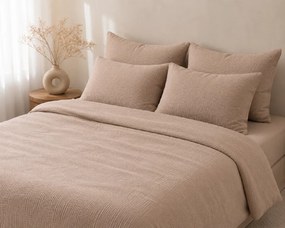 Mušelínové obliečky Mocca 140x200/70x90 cm | 100 % bavlna | Zips