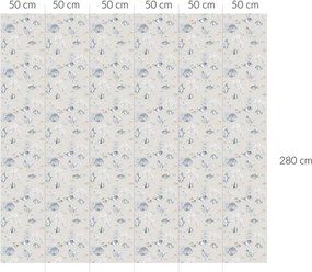 Tapeta čiernobielej rybičky béžová 280x50 cm