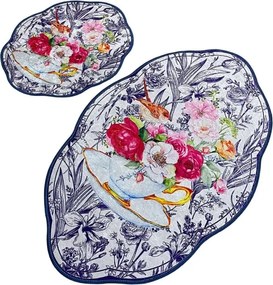 Súprava 2 kusov kúpeľňových predložiek Birdie Lohal viacfarebná