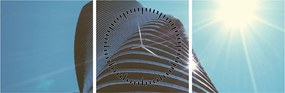 Obraz - Architektúra (s hodinami) (90x30 cm)