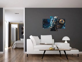 Obraz - Atramentové kvapky (90x60 cm)