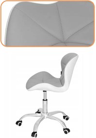 Springos kancelárska stolička – otočná stolička na kolieskach pre prácu a štúdium Farba: sivá