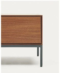 TV stolík v dekore orecha v prírodnej farbe 195x35 cm Vedrana – Kave Home