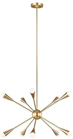 Feiss FE-JAX10-BB - LED Luster na tyči JAX 10xG9/3W/230V zlatá