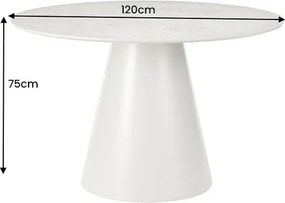 Okrúhly jedálenský stôl Belinda 120 cm sivý