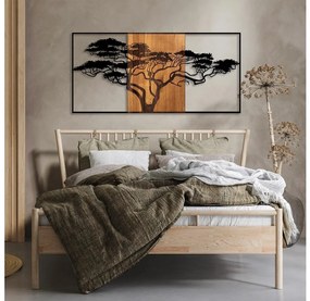Asir Nástenná dekorácia 147x70 cm strom drevo/kov AS1689