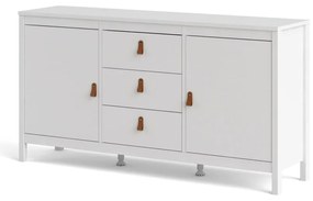 Biela nízka komoda 151x80 cm Madrid – Tvilum