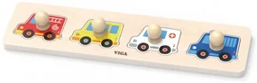 Prvé puzzle s rúčkami Viga 44535 autíčka