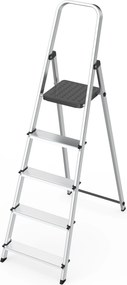 ModernHome Jednostranný hliníkový rebrík 5 stupňov skladací - 150 kg ModernHome