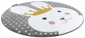 Koberec KRUH PETIT BUNNY KRÁLIK sivý