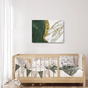 Sklenený obraz - Zelený mramor N⁰1 (70x50 cm)