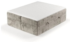 Svetlohnedá boxspring posteľ s úložným priestorom 160x200 cm Yoko – Maison de Rêve