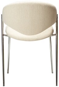 Krémovobiela čalúnená jedálenská stolička Zone – DAN-FORM Denmark