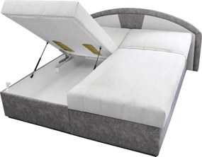 Sconto Polohovacia posteľ ANETA sivá, 180x200 cm