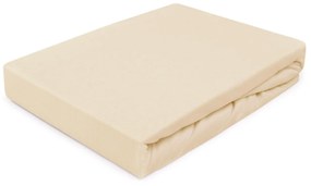 JERSEY PRESTIERADLO PREMIUM 90X200 CM SVETLOBÉŽOVÉ