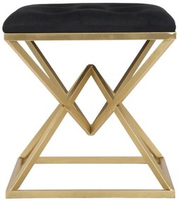 Stolička v čierno-zlatej farbe Mauro Ferretti Piramid