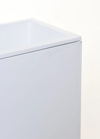 Kvetináč ELEMENTO, pozink, šírka 90 cm, biely