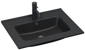 BATH DELUXE 06-060-27-02-00 - Zapustené umývadlo LILLESNAD 61x46cm keramika/čierna