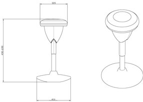 Balančná stolička RAMON, čierna