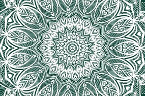 Tapeta Mandala harmónie na zelenom pozadí