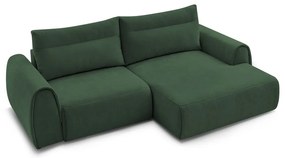Tmavozelená rohová pohovka Aden – Bobochic Paris