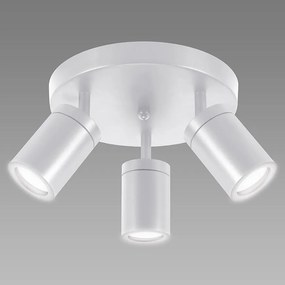 Stropné bodové svietidlo TENOR GU10 3C WHITE 04074 O IP44 LS3