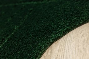 Kúpeľňový koberček Shell fľaškovo zelený