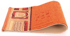 Associated Weavers, Protišmykový behúň na mieru Jena 84, šíre 120 cm, oranžová, chodba / predsieň
