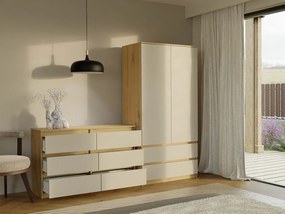 Komoda Malwa M6 120 cm dub artisan/kašmír