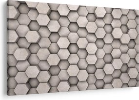 Obraz - Hexagóny v betónovom dizajne (90x60 cm)