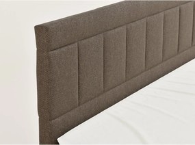 Hnedá boxspring posteľ s úložným priestorom 200x200 cm Caya – Maison de Rêve