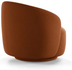 Otočné kreslo v tehlovej farbe Letizia – Micadoni