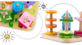 Drevená triediaca hračka - puzzle RK-866 Ricokids