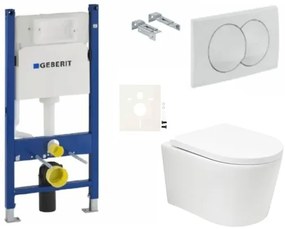 Závesný WC set Geberit do ľahkých stien / predstenová SAT BREVIS SIKOGESBRTORD01