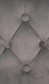 Barová stolička Dublin - zamat, biely rám Sivá