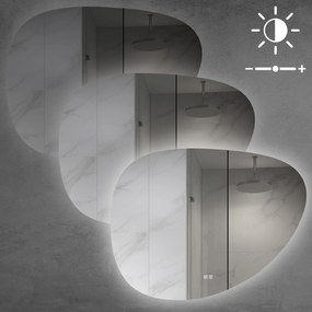 Tutumi Tutumi, asymetrické LED zrkadlo 84x63cm H142, zadné osvetlenie, HOM-02690