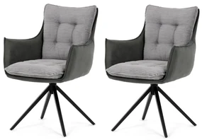 Sada jedálenských stoličiek s vratným mechanizmomDCH-D1345 GREY2, 2 ks