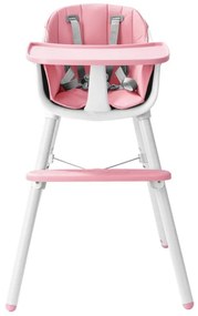 Detská jedálenská stolička 2v1 | ružová
