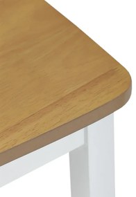 Autronic BONTEC Jedálenský set so 4 stoličkami, 120x75x75cm, masív, prírodný, VESPA OAK Farba: Prírodné