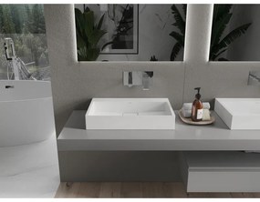 Mexen Ava, umývadlo na dosku z konglomerátu 60 x 38 cm, biela, 23016000