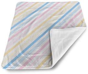 Sablio Deka pre bábätko Trojfarebné pruhy - 90x120 cm