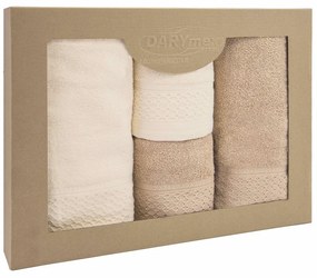 BAVLNENÉ UTERÁKY SOLANO SADA 2 KS 50X90 CM, 2 KS 70X140 CM VIACFAREBNÁ